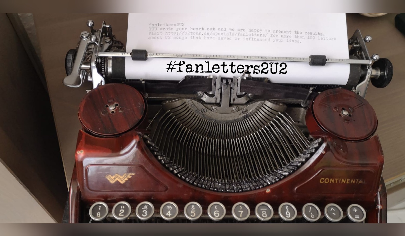 Bild zu: #fanletters2U2 - Fanbriefe an U2 - Jetzt live