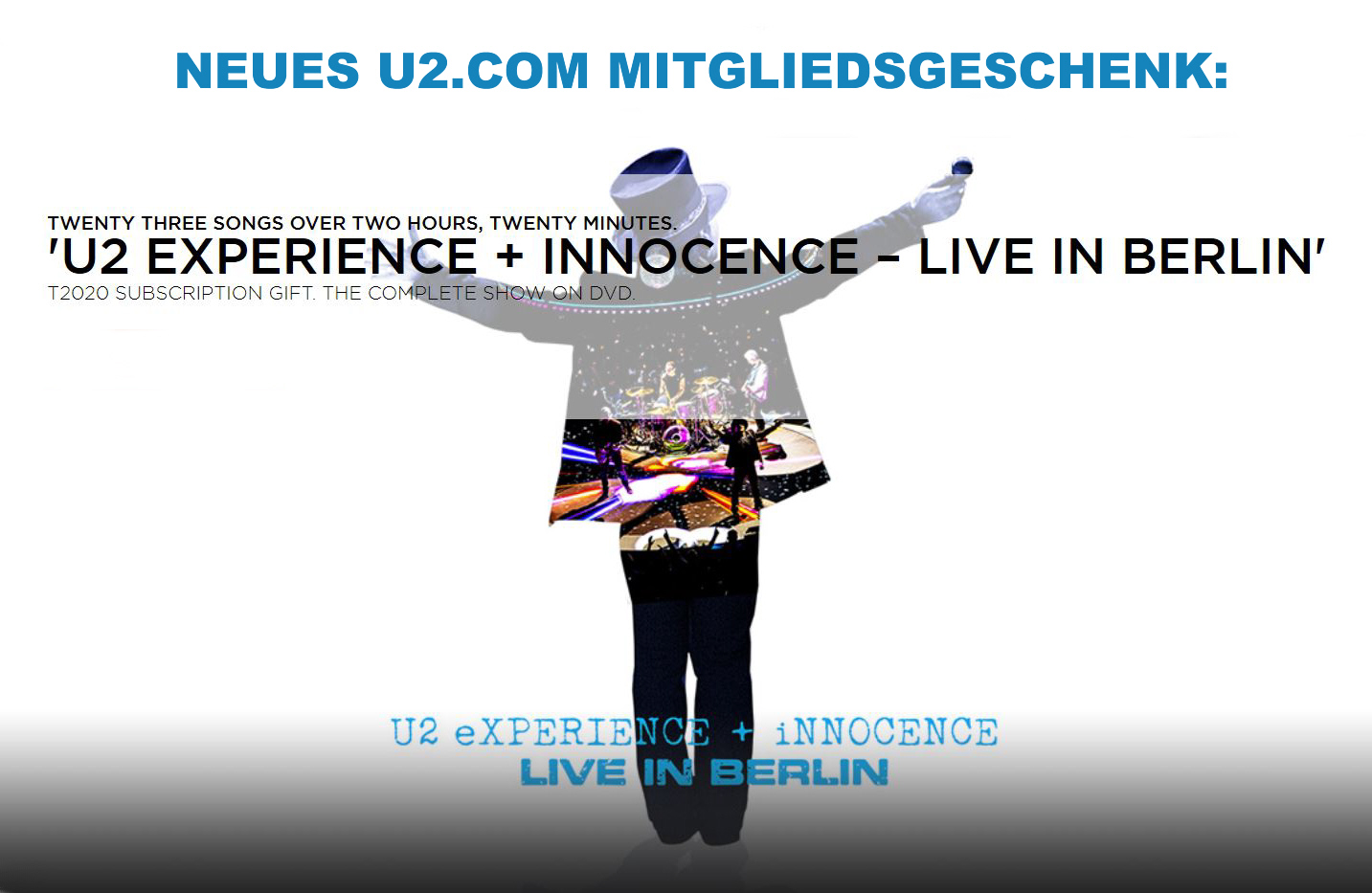 Bild zu: UPDATE 09.06. Neues u2.com Mitgliedsgeschenk: Live in Berlin DVD
