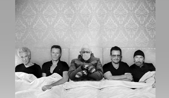 Bild zu: Zum Schmunzeln: #BernieSandersMittens Memes mit U2